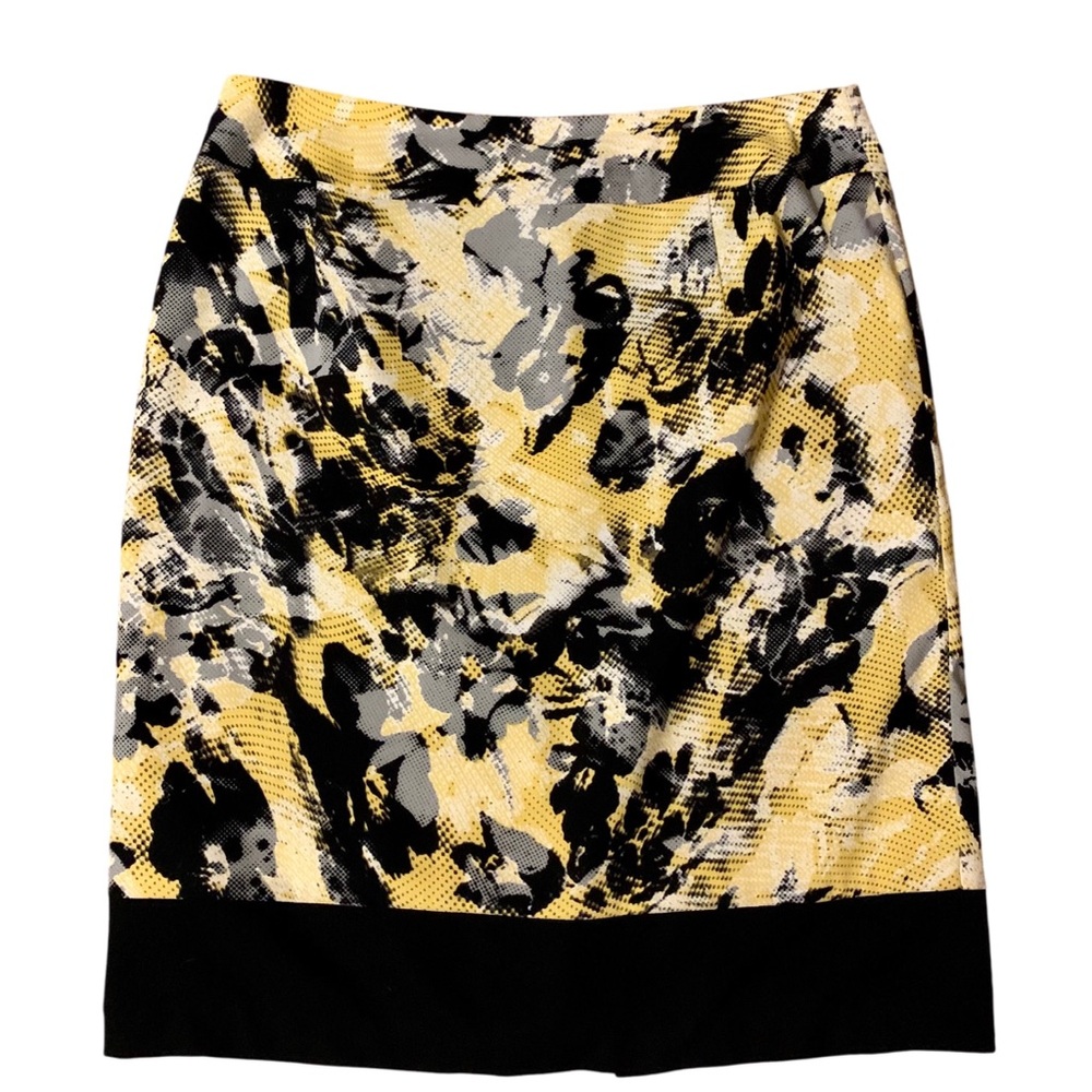Abstract Floral Print Women's Pencil Skirt